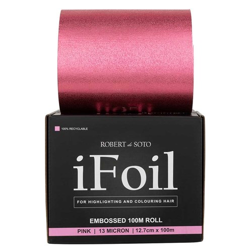 Robert de Soto iFoil Embossed 100m Roll Pink