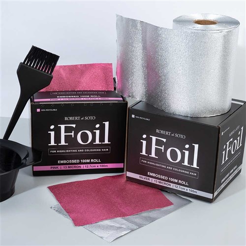 Robert de Soto iFoil Embossed 100m Roll Pink