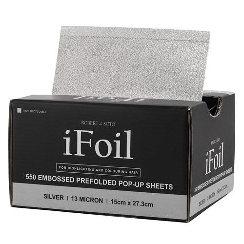 Robert de Soto iFoil Embossed Pop Up 13 Micron Wide Silver