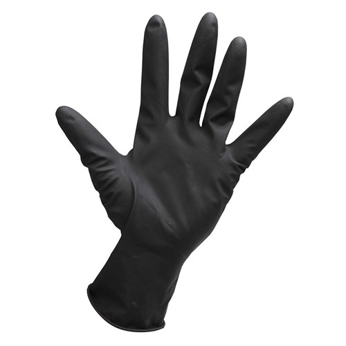 Robert de Soto Black Satin Ultra Reusable Gloves Small 4pk