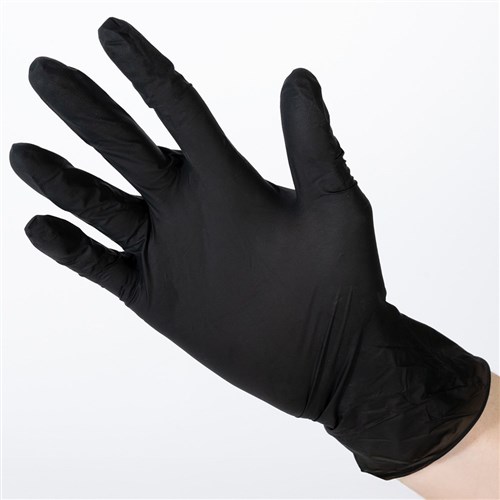 Salon Smart Nitrile Gloves Black Small 100pk