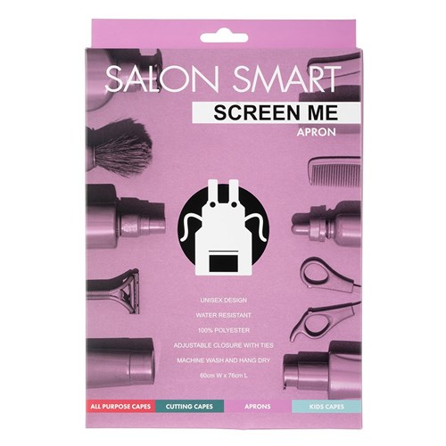 Salon Smart Screen Me Protective Apron in Black