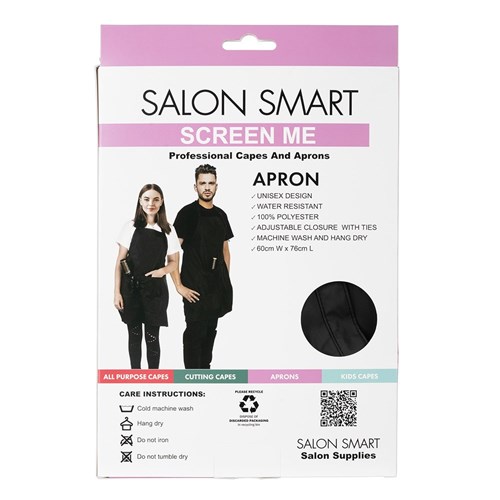 Salon Smart Screen Me Protective Apron in Black