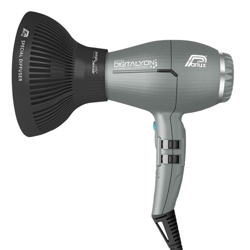 Parlux DigitAlyon Hair Dryer and Diffuser Glitter Grey