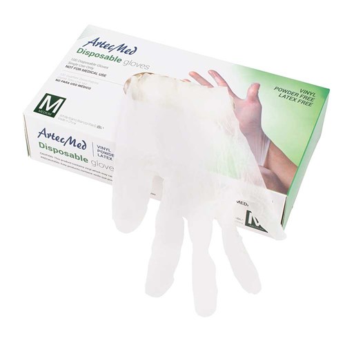 ArteMed Vinyl Disposable Gloves Medium 300pk