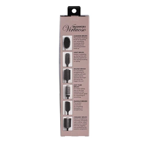 Brushworx Bulk Buy Virtuoso Hot Tube Brush Medium 3pk