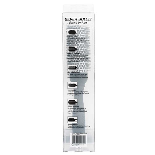 Silver Bullet Bulk Buy Black Velvet Hot Tube Brush Medium 3pk