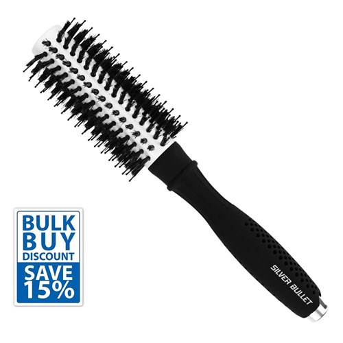 Silver Bullet Bulk Buy Black Velvet Round Brush Medium 3pk