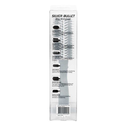 Silver Bullet Bulk Buy Black Velvet Round Brush Medium 3pk