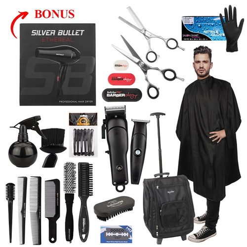 Dateline Professional Barbering Apprentice Kit Silver