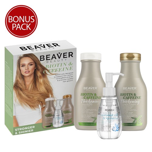 Beaver Biotin and Caffeine Thickening Pack