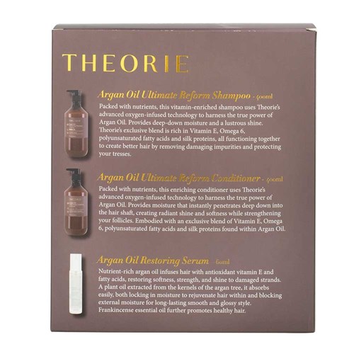  Theorie Argan Oil Smooth Silky Strong Pack