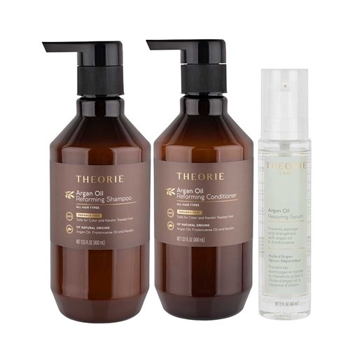  Theorie Argan Oil Smooth Silky Strong Pack