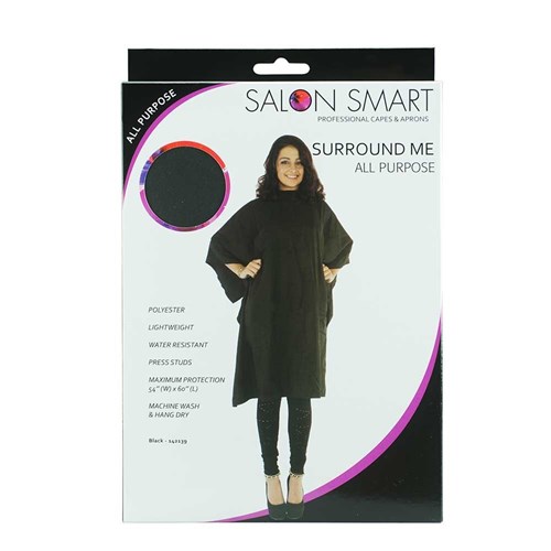 Salon Smart Bulk Buy Surround Me All Purpose Cape Black 3pk 