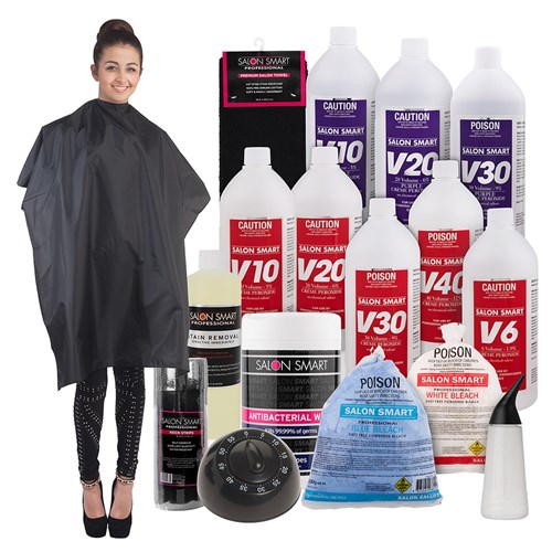 Salon Smart Bulk Buy Surround Me All Purpose Cape Black 3pk 