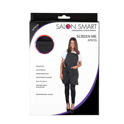 Salon Smart Bulk Buy Screen Me Protective Apron Black 3pk 