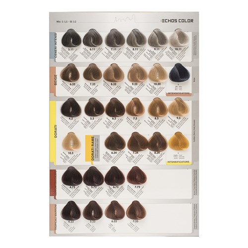 Echos Color Hair Colour Chart Large