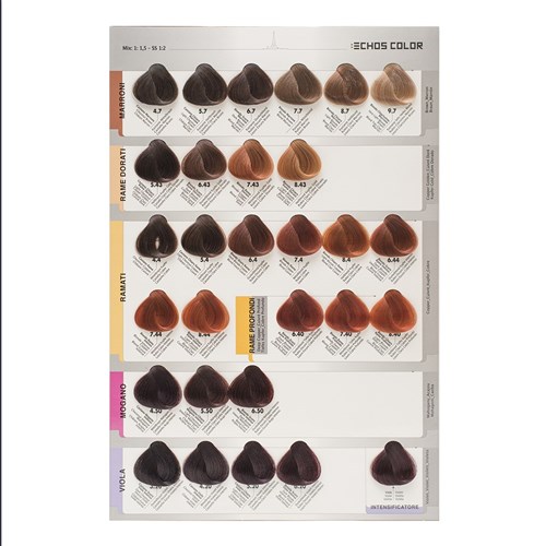 Echos Color Hair Colour Chart Large