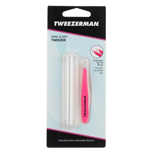 Tweezerman Mini Slant Tweezer Pink 