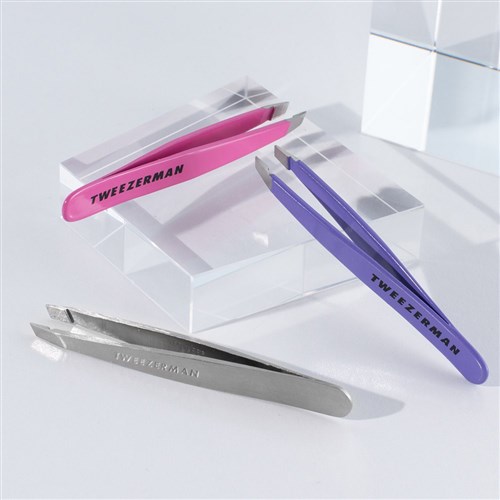 Tweezerman Mini Slant Tweezer Pink 