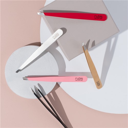 Rubis Slant Tweezer Pink