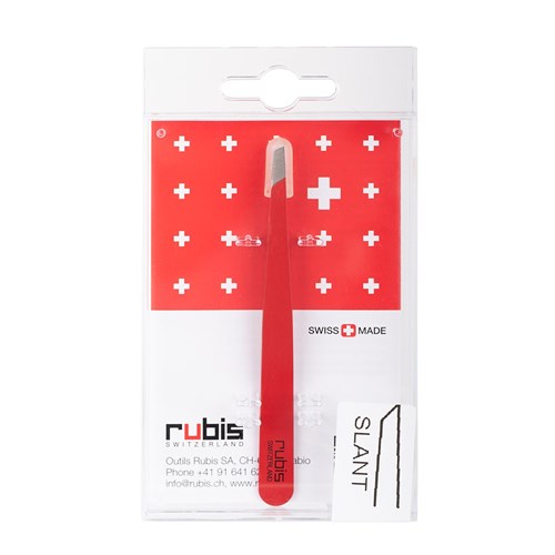 Rubis Slant Tweezer Red