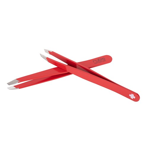 Rubis Slant Tweezer Red