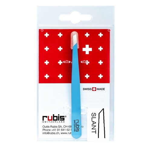 Rubis Slant Tweezer Blue