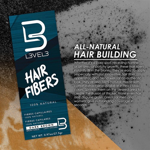 L3VEL3 Hair Fibres Black