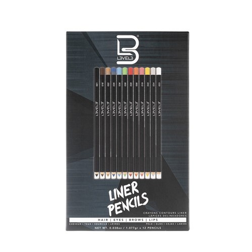 L3VEL3 Liner Pencils Assorted Colours 12pc