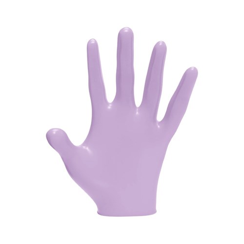 LVL3 NITRILE GLOVES PEARL LGE 11902 PEARL LAVENDER 100PC LEVEL3 L3VEL3