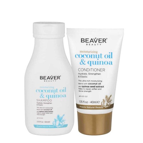 Beaver Coconut Oil And Quinoa Moisturising Shampoo 60ml