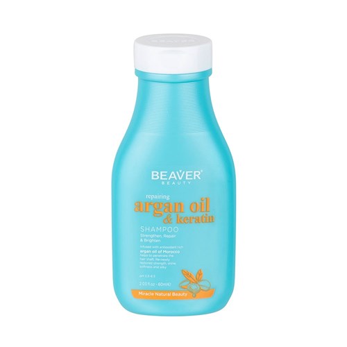 Beaver Argan Oil Keratin Repairing Shampoo 60ml