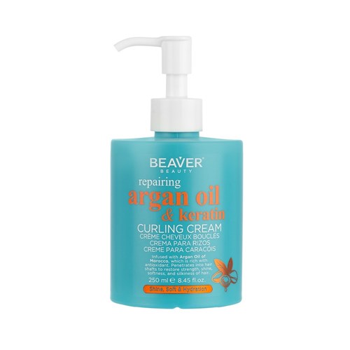 Beaver Argan Oil Keratin Repairing Curling Cream