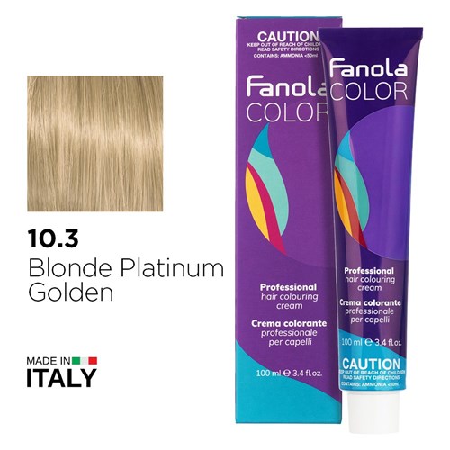 FANOLA 10.3 BLON PLATINUM GOLD 1086080 BLONDE COLOUR 100ml