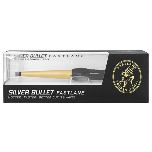 Silver Bullet Fastlane Regular Ceramic Conical Curling Iron in Gold