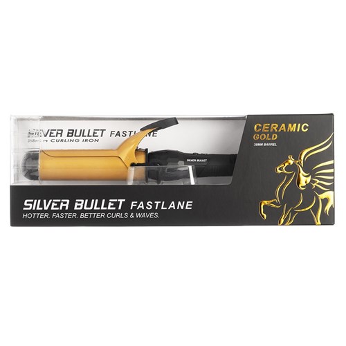 Silver Bullet Fastlane Gold Ceramic 38mm Curling Iron