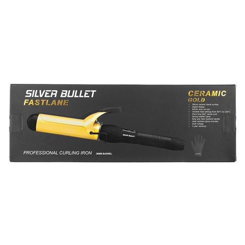 Silver Bullet Fastlane Gold Ceramic 38mm Curling Iron