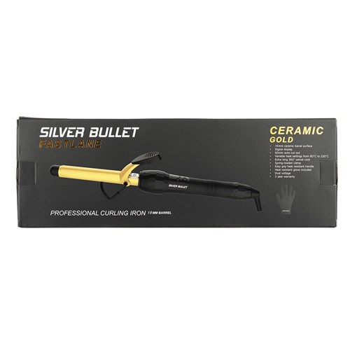 Silver Bullet Fastlane Gold Ceramic 19mm Curling Iron