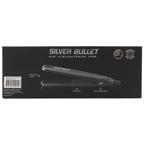 Silver Bullet Mini Hair Straightener Black