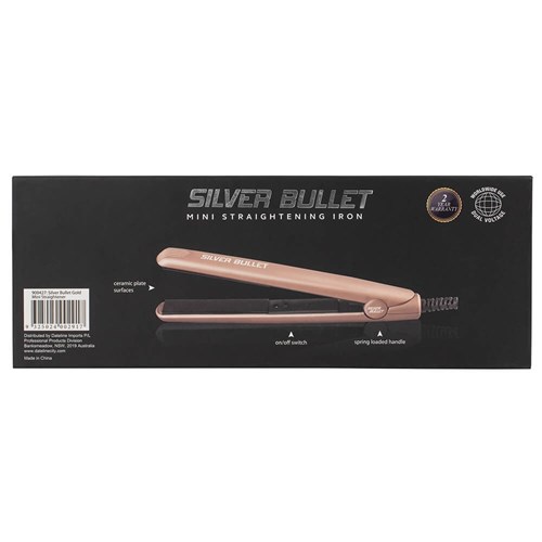 Silver Bullet Mini Hair Straightener Gold