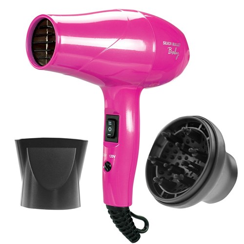 Silver Bullet Baby Travel Hair Dryer Pink