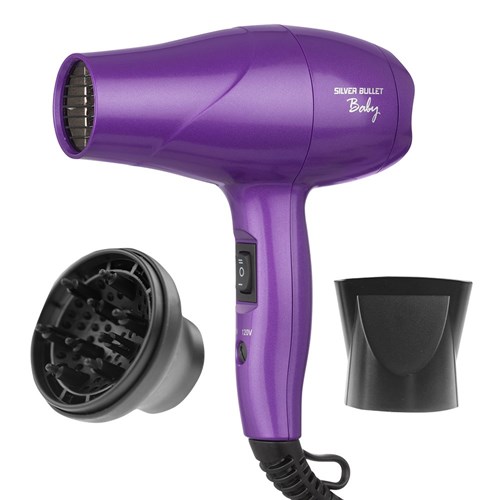 Silver Bullet Baby Travel Hair Dryer Purple