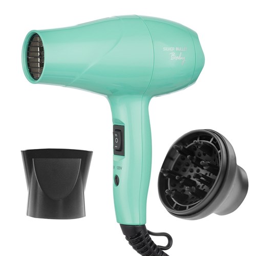 Silver Bullet Baby Travel Hair Dryer Aqua