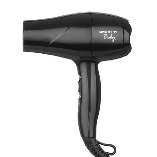 Silver Bullet Baby Travel Hair Dryer Black