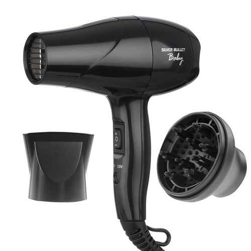 Silver Bullet Baby Travel Hair Dryer Black