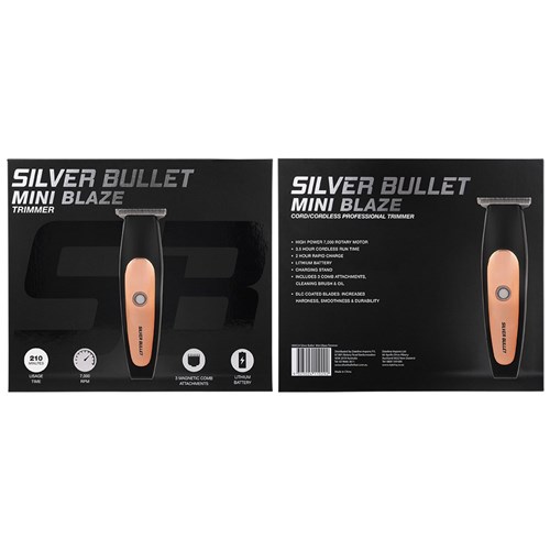 Silver Bullet Mini Blaze Hair Trimmer package