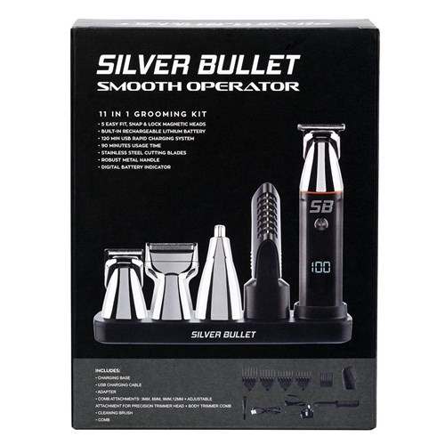 Silver Bullet Smooth Operator 11 In 1 Grooming Trimmer Kit