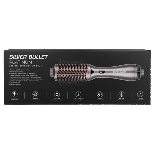 Silver Bullet Platinum Oval Hot Air Brush Medium