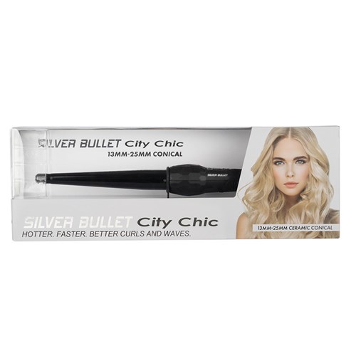 Silver Bullet City Chic Regular Conical Curling Iron Box